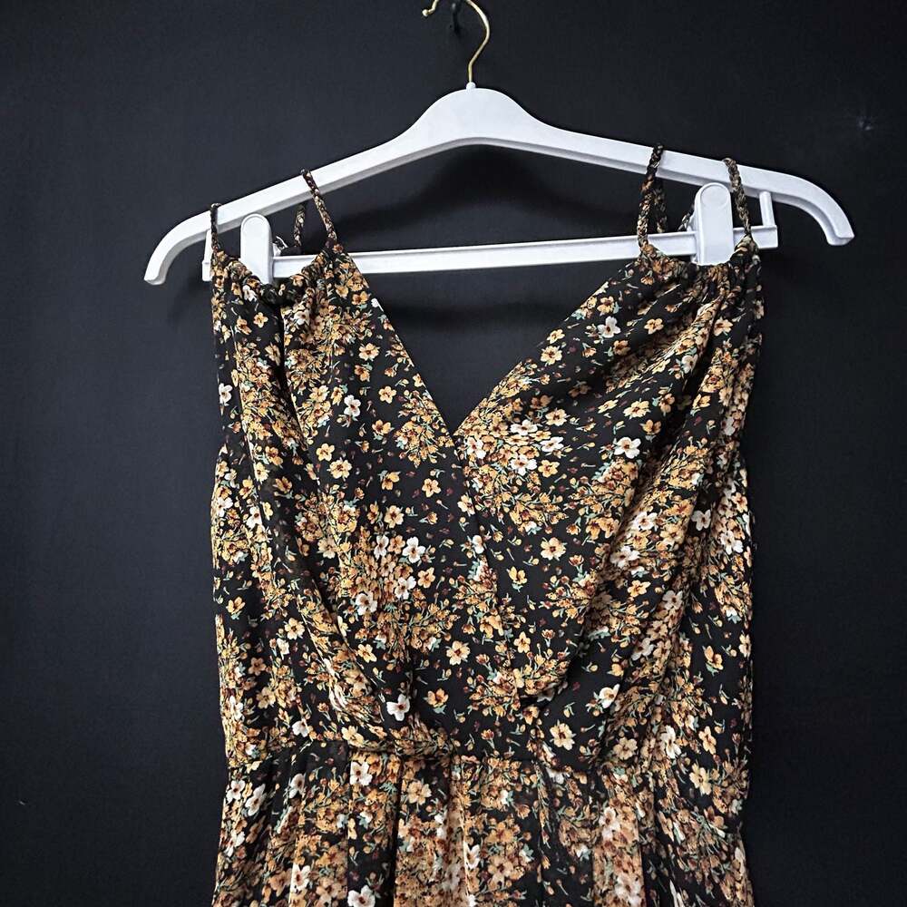 Premier Amour Floral Print Sleeveless Maxi Dress with Tie Waist - Picture 7 of 11